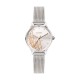 MINETTE 28MM 3H SILVER DIAL MESH BR SS