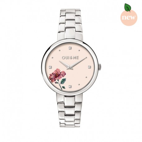 CHERIE 34MM 2H PINK DIAL BR SS